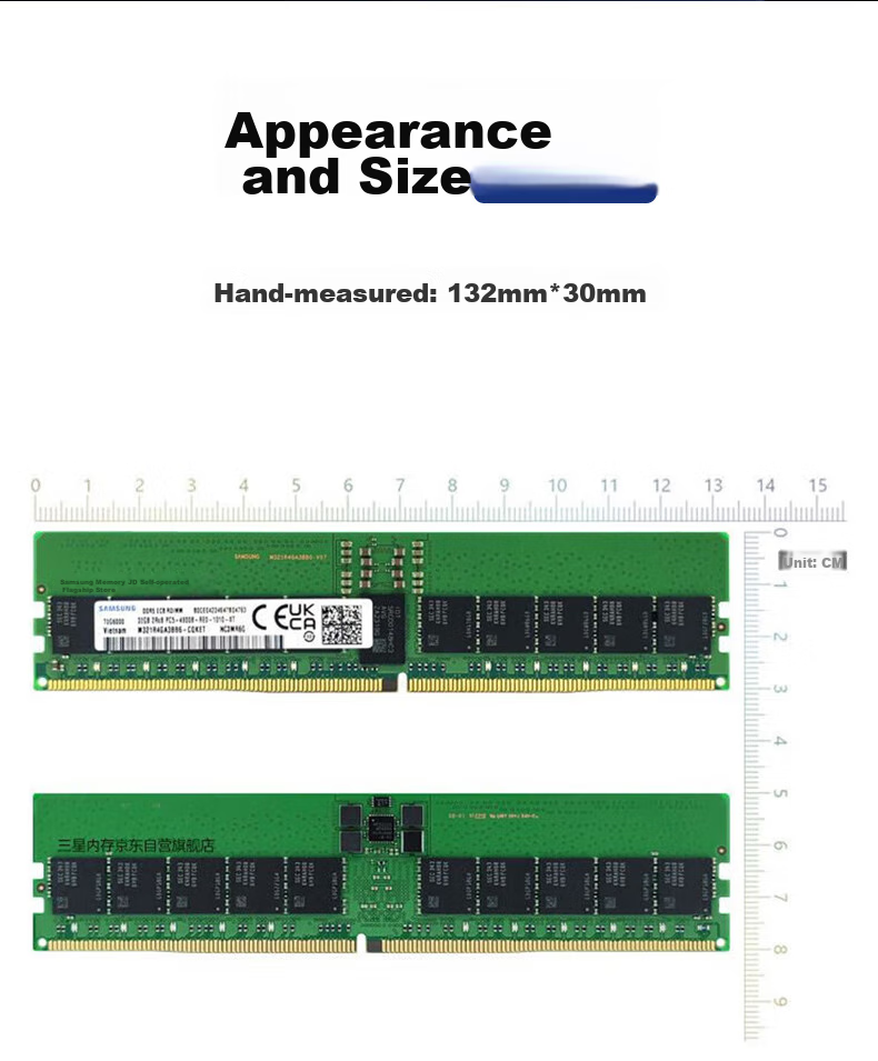SAMSUNG Storage Server Memory 64GB DDR5 RECC 2R×4 5600MHz Compatible with Deepseek/AI Deployment M321R8GA0PB0-CWM 10