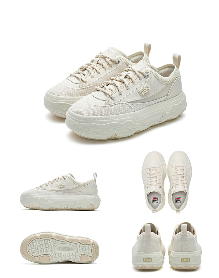 FILA Official [Yang Mi Same Style] Women's ROCK Modern Canvas Shoes, Fashionable Casual Sneakers 26