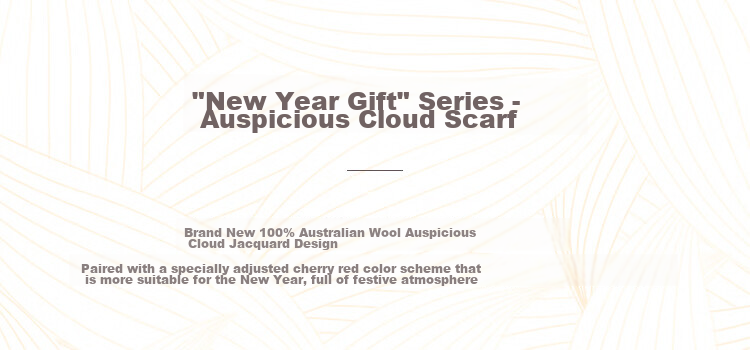 JIUMU Pure Wool Zodiac Year Red Scarf, Unisex Style for Men And Women, Autumn And Winter Warm Neck Warmer, Mid-Autumn Festival Birthday Gift Box Set 2