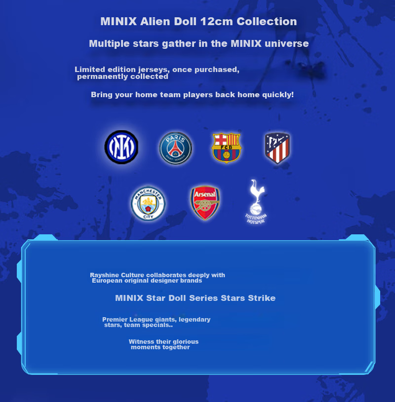 Minix Collectibles Erling Haaland Football Player Figurine Birthday New Year Gift for Boys Model Soccer Action Figure 2