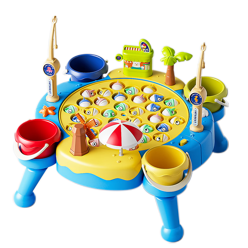 AoZhiJia Children's Fishing Toy, for Ages 1-3, Large Size, Electric Magnetic, Early Education Educational Toy, Birthday Gift for Boys And Girls