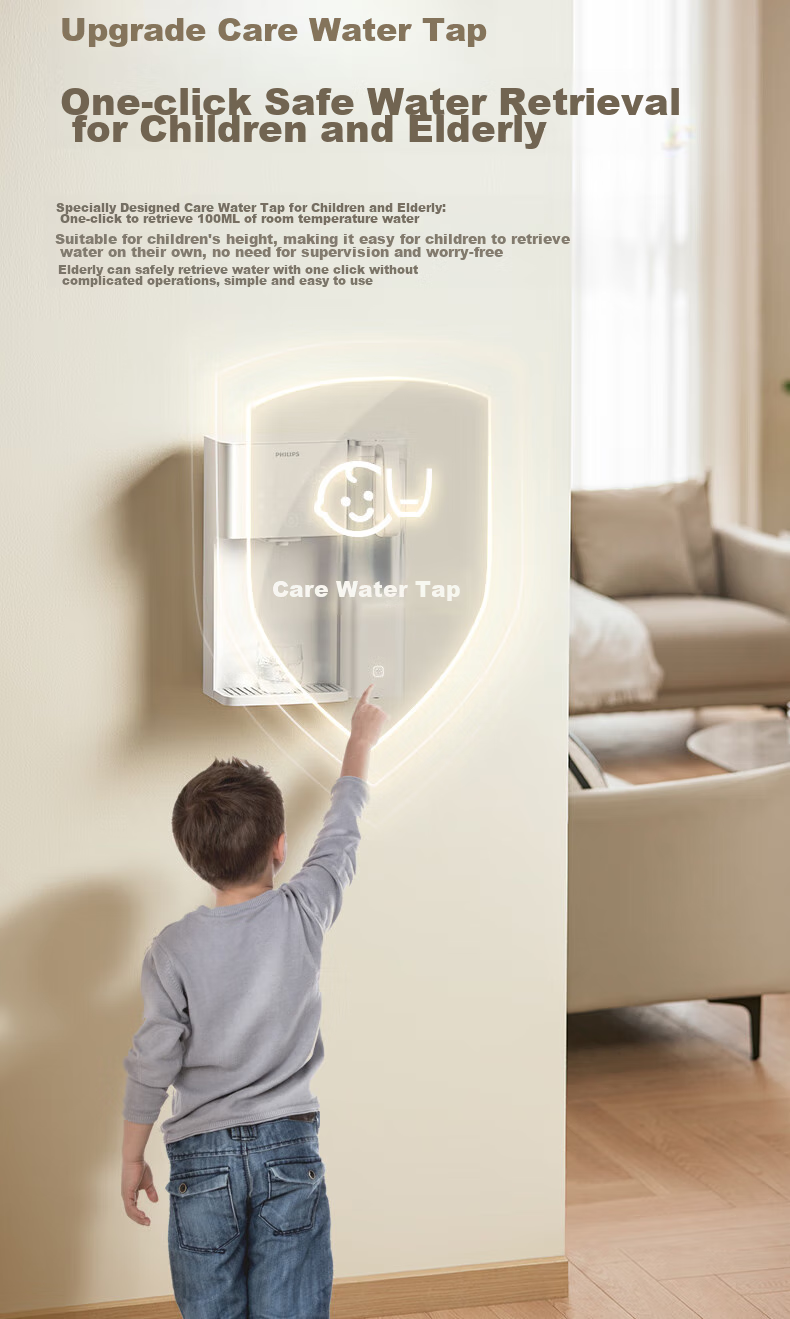 PHILIPS Home Instant Hot And Cold Wall-Mounted Fast-Heating Water Dispenser Compatible with PHILIPS 1200G High-Flow Reverse Osmosis Water Purifier ADD4826 11