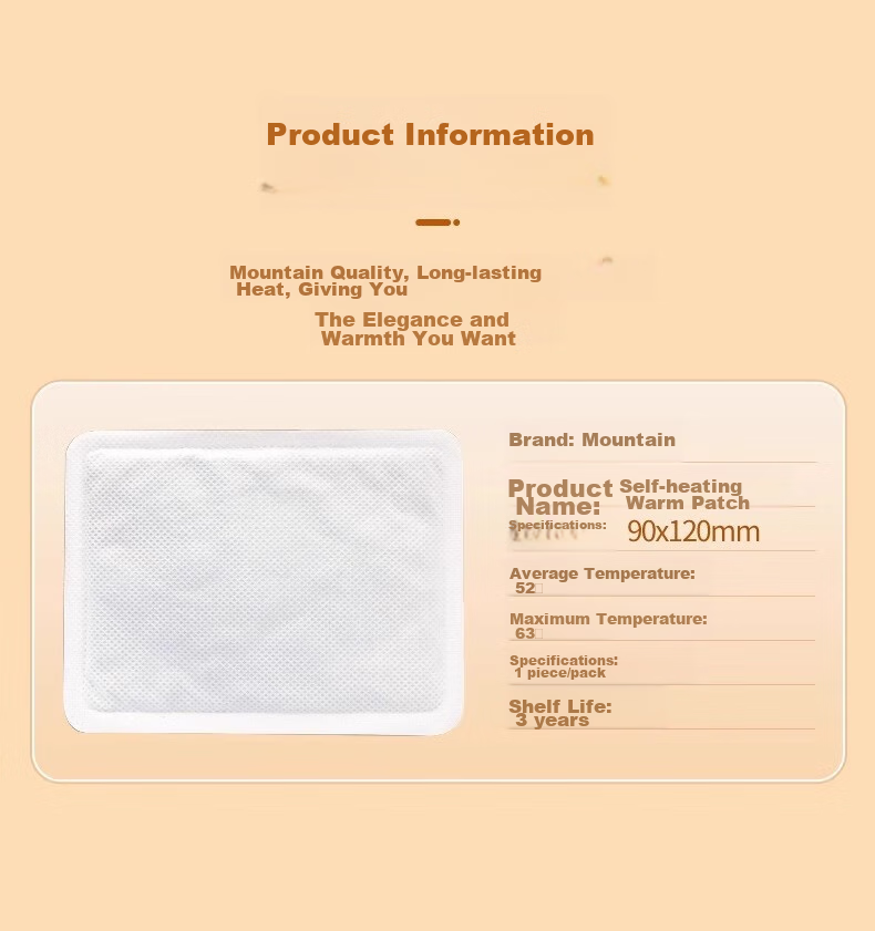 Shanshan Huangbao Baby Warm Patch, Self-Heating Compress, 50 Pieces, for Women's Menstrual Pain And Uterine Cold, Winter Body Warmer Patches 10