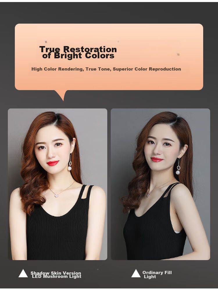 YOUFES YS7 Live Streaming Photography LED Fill Light Ball, Constant Lighting, Soft Light Ball for Shooting, Photography Studio Equipment, Camera Props, Short Video Host Beauty Kit 15