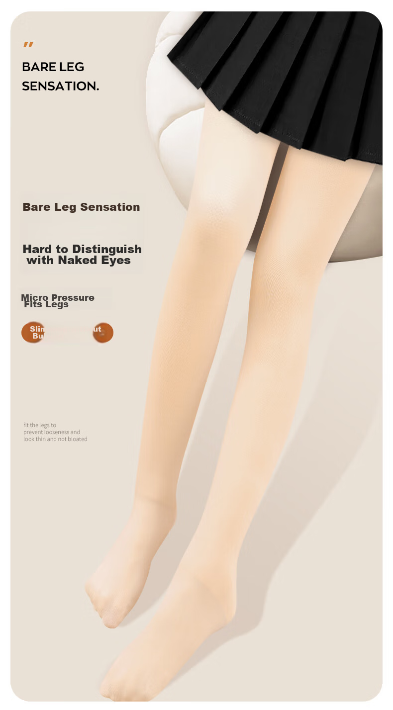 Zhiyouban Children's Dance Socks Spring and Autumn Thin Ballet Practice Long Socks Girls Dance Tights Girls Leggings Pantyhose 7