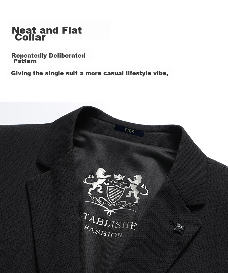 FIRS Anti-Wrinkle Non-Iron Men's Four-Season Business Casual Suit Jacket Professional Workwear Outerwear 5