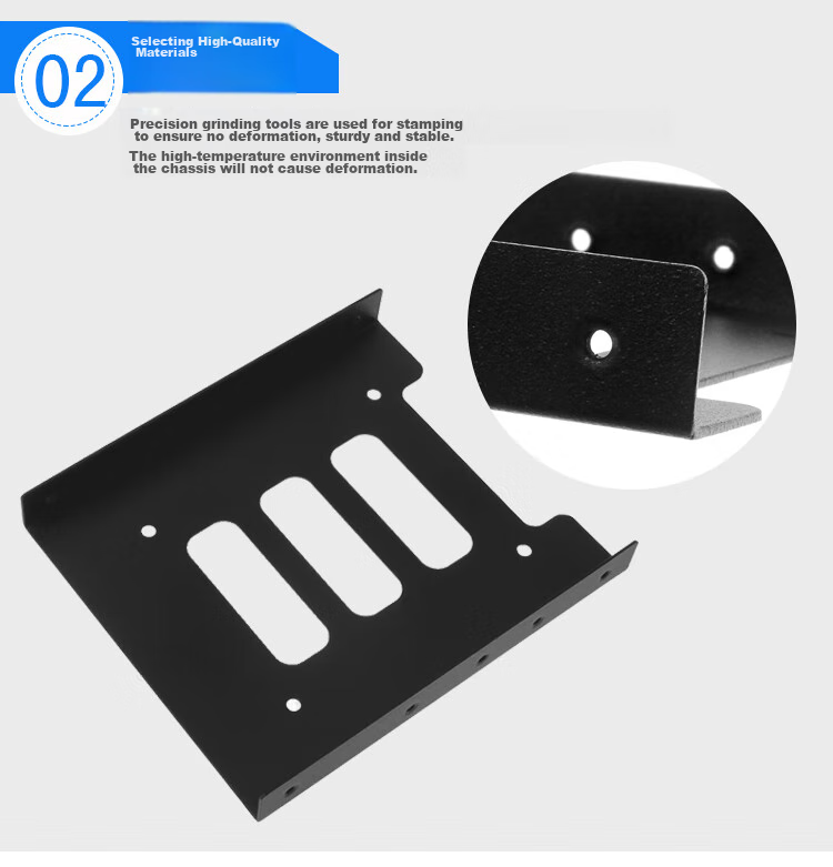LinkStone Desktop Hard Drive Bracket, 2.5 to 3.5 Inch SSD Enclosure, Computer Assembly Accessory Kit with Screwdriver/screws/sata3 Data Cable 7