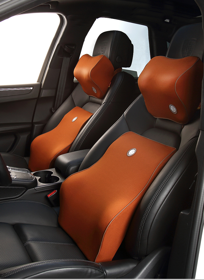 GiGi Car Lumbar Support Memory Foam Cushion Backrest Pillow for Car, Office, And Home Use 14