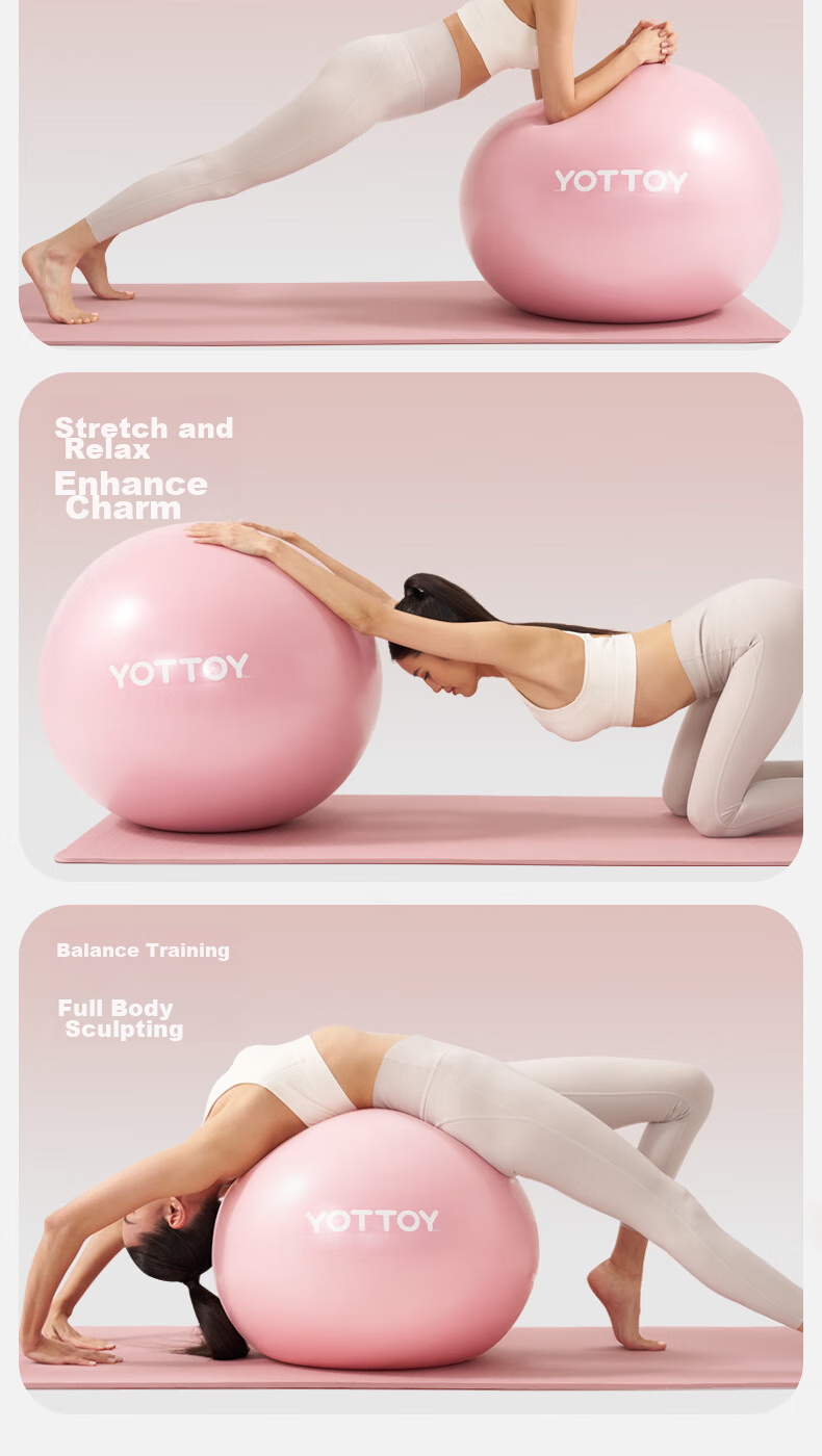Yottoy Thickened Anti-Burst Yoga Ball Fitness Ball for Adults And Pregnant Women, Pilates Equipment Balance Ball 5