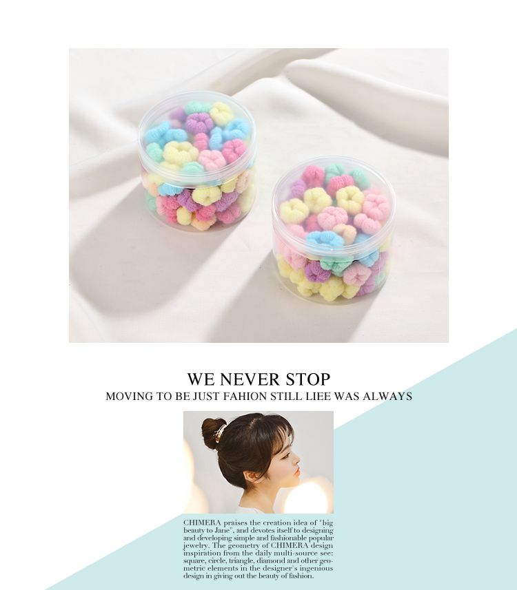 CHIMERA Elastic Hair Ties for Children, Baby Hair Bands, Small Hair Rings for Girls' Braids, Mid-Autumn Festival Gift 1