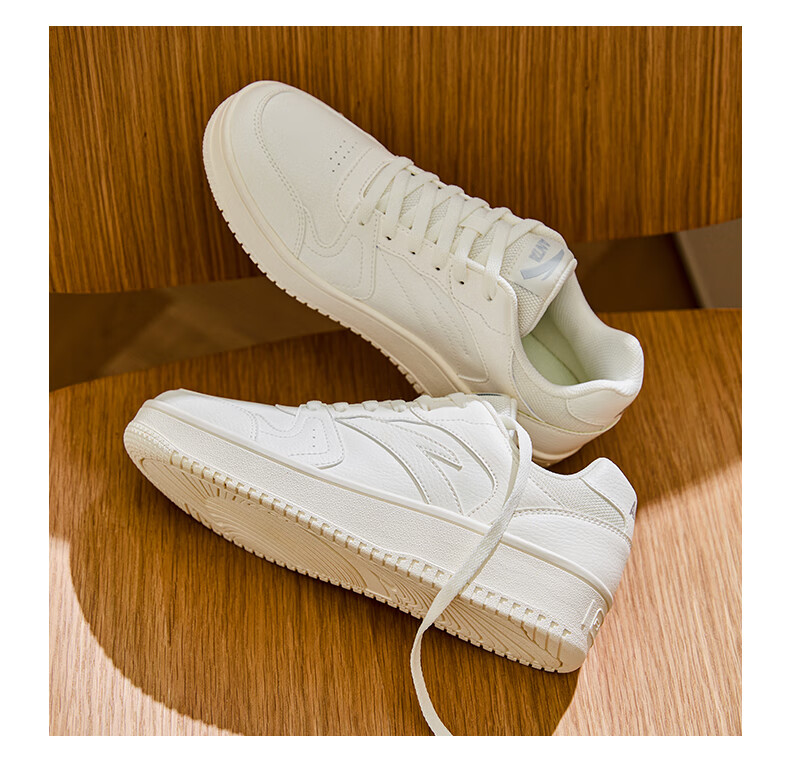 Anta Origin Year 2.0 | Men's Thick-Soled White Sneakers, Breathable Retro Casual Sports Shoes for Couples, Summer Height-Increasing Sneakers 35