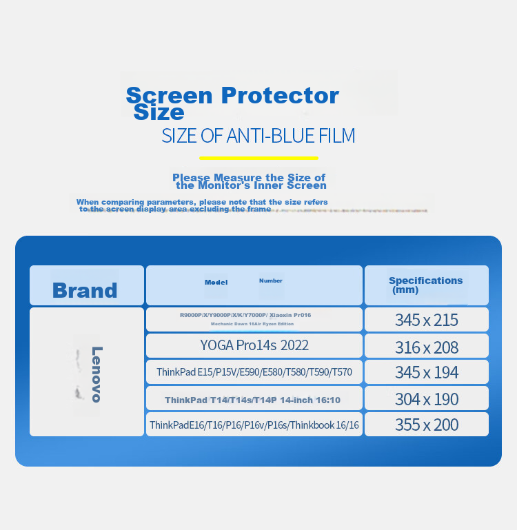 JPLAYER Screen Protector for Lenovo ThinkPad E15/P15V/E590/580/T580/590/570, 15.6-Inch Laptop, High-Definition Clear LCD Film, 2 Pieces 9