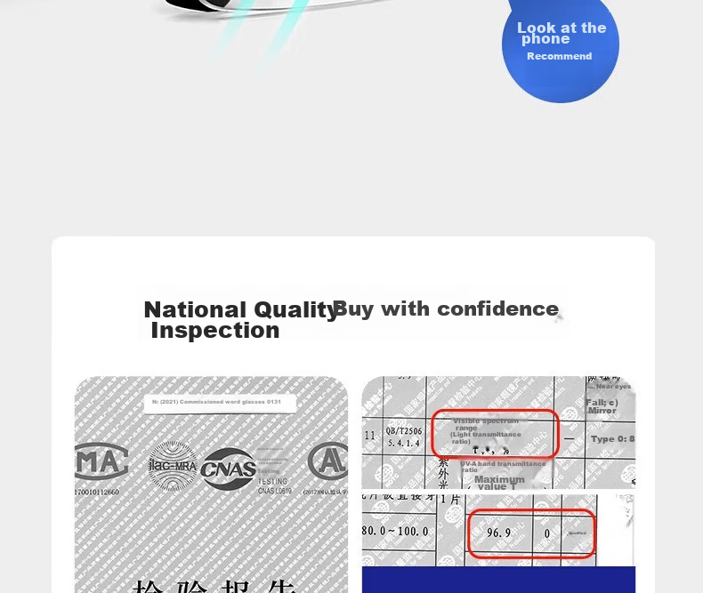 LESCA LUNETIER Imported Lenses, High-Definition Reading Glasses for Men, Bifocal Frameless Ultra-Light Glasses, Blue Light Blocking, High-End Brand for Me 8