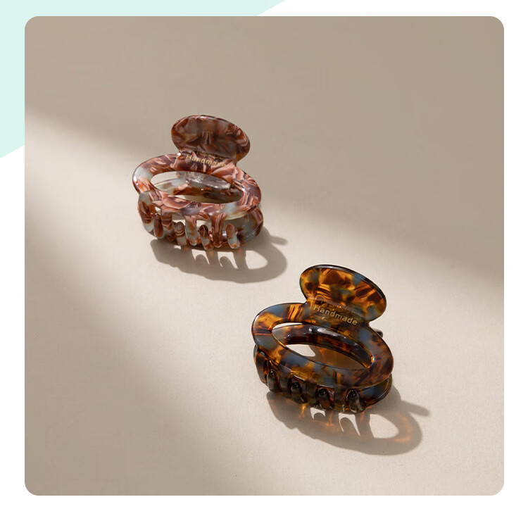 CHIMERA 2 Small Size Shawl Hair Claw Clips, French Half-Updo Back of Head Hair Clips, Bangs Clips, Hair Accessories for Women, Mid-Autumn Festival Gift 24
