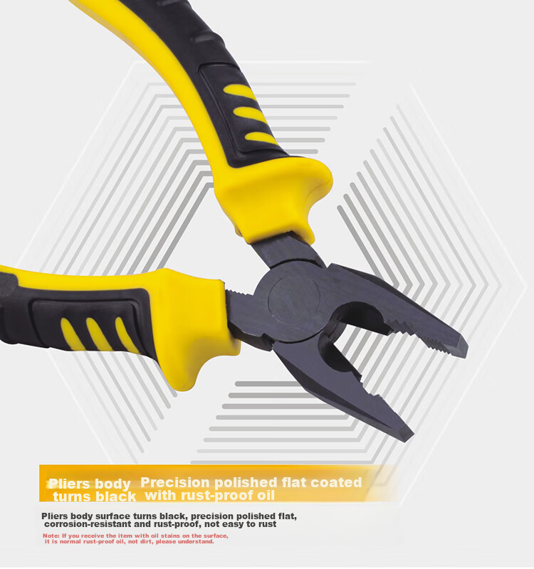 KELTONN Pliers, Wire Cutters, 6-Inch Tiger Pliers, Cable Cutters, Holding Tools, Blackened And Rust-Resistant, KT1806 4