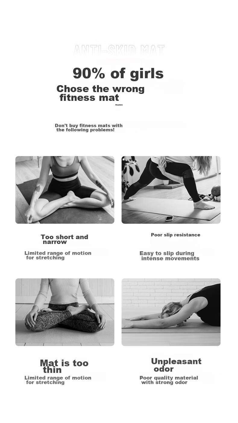 LI-NING Yoga Mat Thickened 15mm Soundproof Shock Absorption Women's Fitness Professional Indoor Aerobics Non-Slip Children's Dance Mat 2