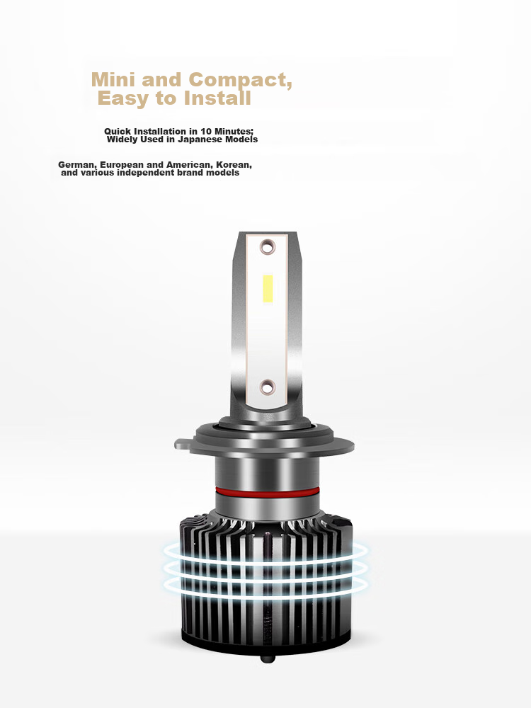 OSRAM Automotive LED Headlights, Car Bulbs for High And Low Beam, Yechezhezhe 2.0 H1, One Pair, 6000K Ultra-Bright, 12V/20W 4