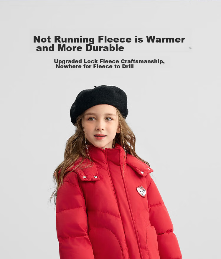 DISNEY Children's Clothing, Girls' Five-Proof Antibacterial Anti-Static Mid-Length down Jacket, Winter 2024, DB441KE33, Purple, Size 120 13