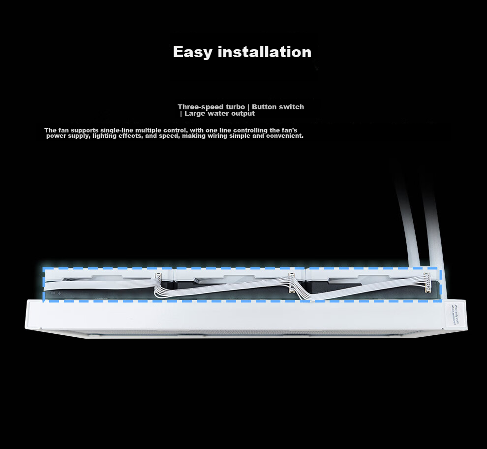 Silverstone Starlight Y360 All-In CPU Water Cooler Black Edition (Multi-Platform Mounting Brackets / Compatible with LGA1700 / ARGB Lighting Effects / Clip-On Fans / Hidden Cable Management) 15