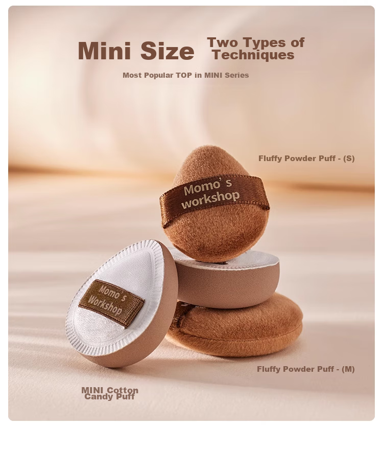 Maojiji Momo's Workshop MINI Powder Puff Blush Concealer Foundation Air Cushion Beginner-Friendly New Year Gift 3