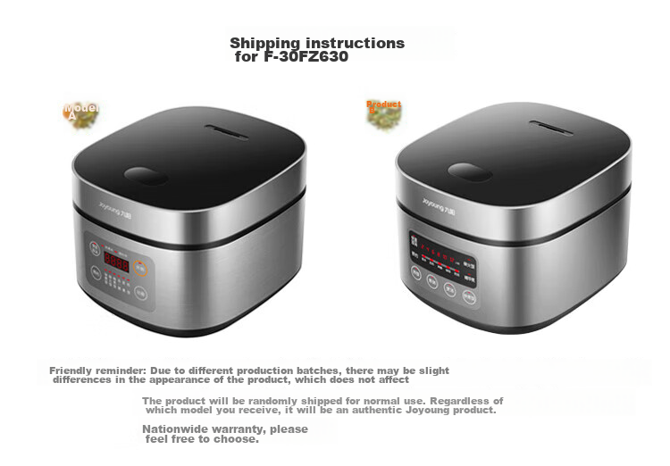 Joyoung Rice Cooker, 3L Large Capacity, High Power, Smart Reservation Cooking, Anti-Overflow, Home Mini Rice Cooker, F-30FZ630 1