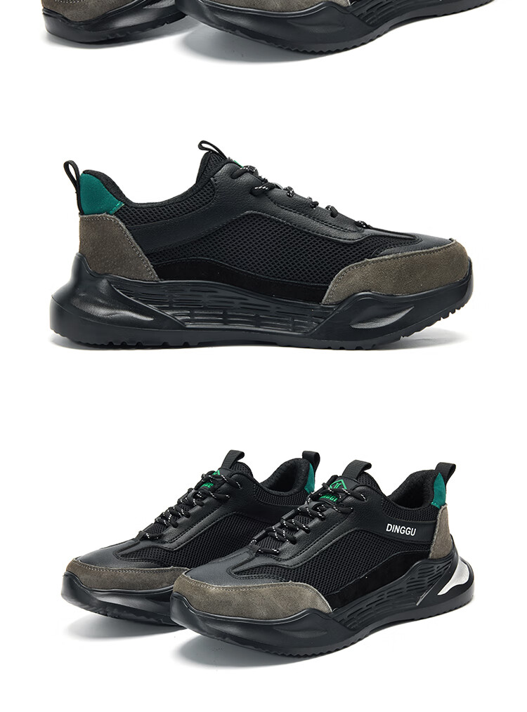 Dinggu Safety Shoes for Men, All-Season Soft Sole, Steel Toe Cap, Anti-Smashing, Puncture-Resistant, Safety Functional Shoes JD1165AW43 12