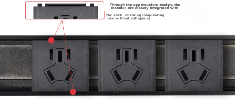 TOWE Economical Lightning Protection Desktop PDU Socket Surge Protector Anti-Surge Aluminum Alloy Shell Power Strip AP-1014S 16
