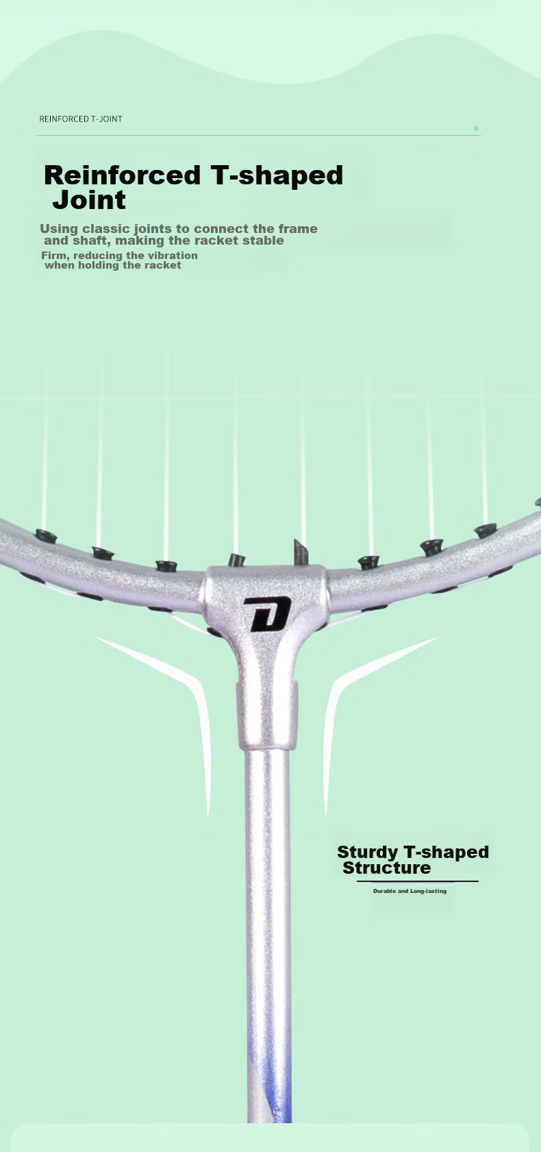 DHS Badminton Racket Set of 3, Family Type E-TX202, Pre-Strung 5
