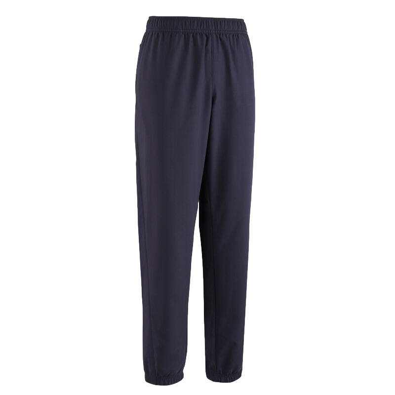 DECATHLON Men's Sports Pants, Quick-Dry Long Pants, Tapered Leg Pants, Breathable Lightweight Athletic Pants, 2955009, Gentleman Black, S/W30-L31