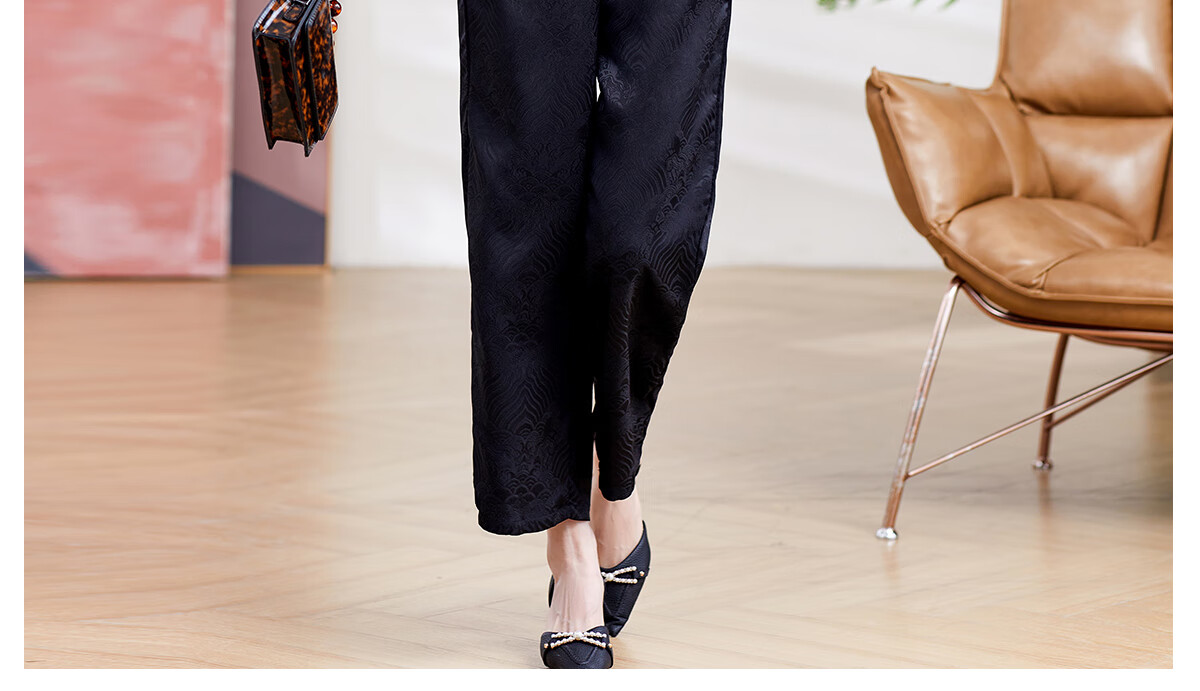 Yuzhaolin Mom's National Style Three-Quarter Sleeve Suit Middle-aged and Elderly Women's Clothing Grandma Clothes Y244A1800 16