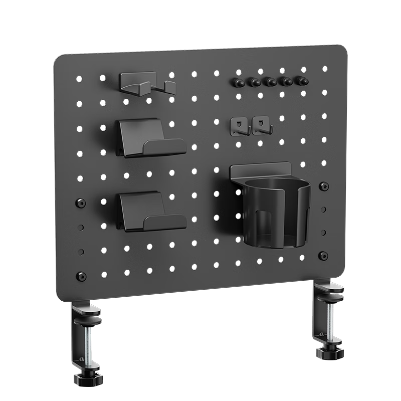 HUMANEX Pegboard Storage Rack, Wall-Mountable, for Gaming Room And Office Desk, Creative Hooks And Accessories, Weight Capacity 10KG, Empty Board AX-902