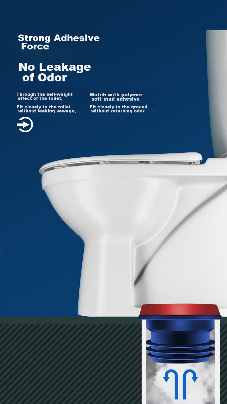 KEGOO Toilet Flange Seal Ring Anti-Backflow Odor Prevention Check Valve, Extended Sewer Outlet for Toilet, Universal K5068 3