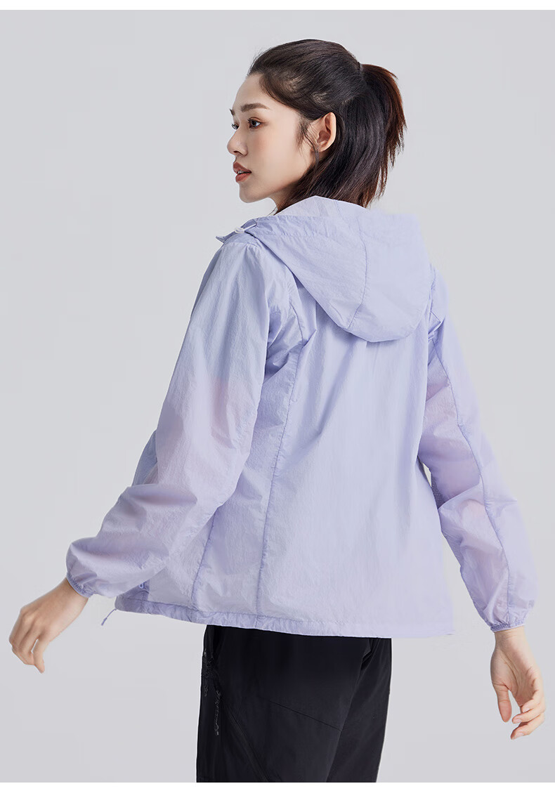 Pioneer Camp Fengdie Sun Protection Jacket for Women, Summer Lightweight Outer Layer, Breathable Outdoor Original Yarn Sun Protection Clothing, UV-Resistant Skin Coat 25