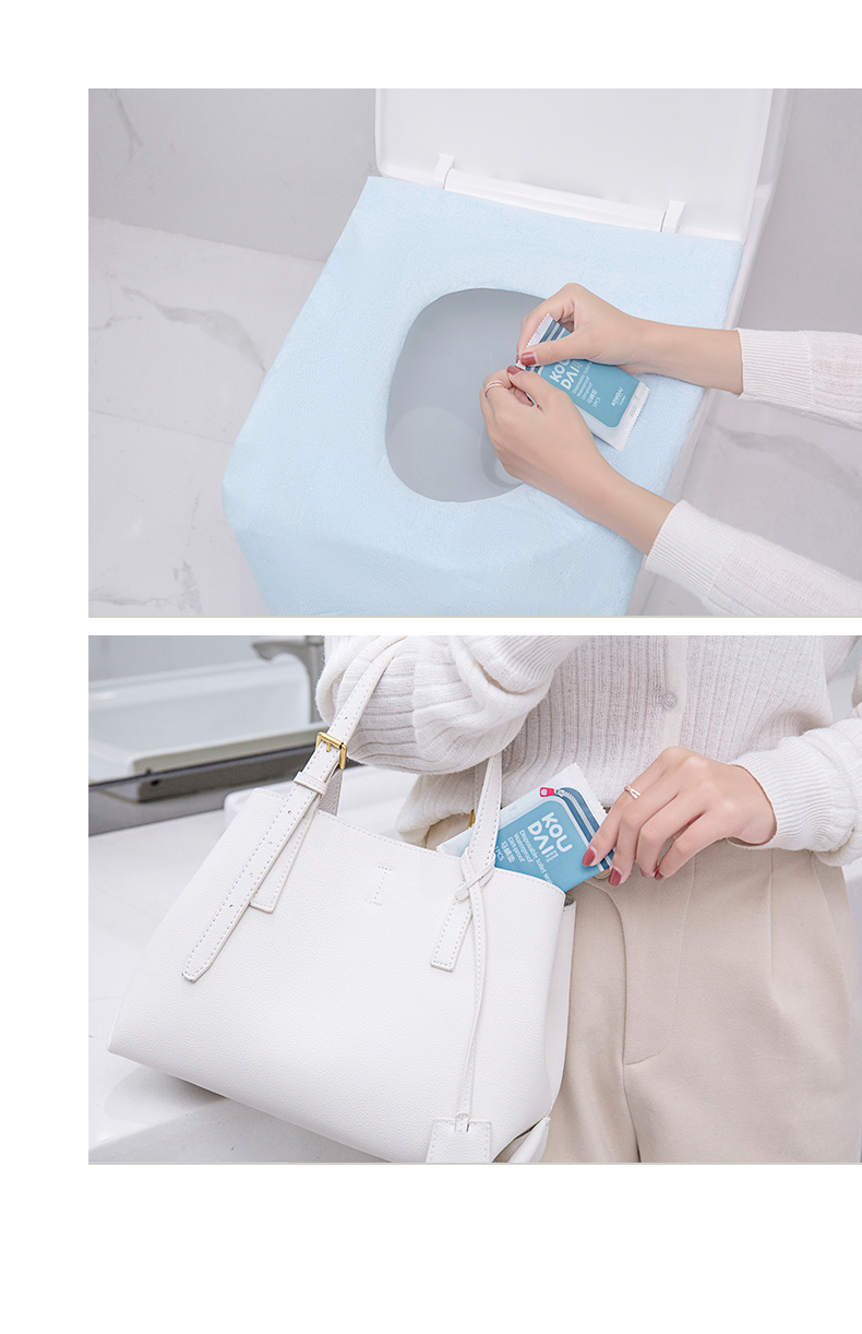 HINCLOUD Disposable Toilet Seat Covers, Travel Toilet Seat Protectors, Paper Box Packaging, 30 Pieces (Random Old Or New Packaging) 8