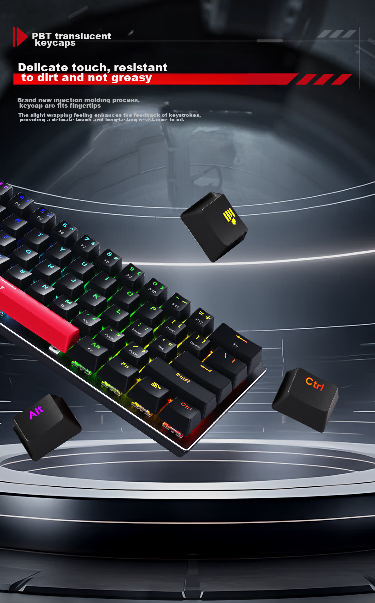 MACHENIKE K500-M81 Wired Magnetic Axis, 81 Keys, E-Sports Gaming Mechanical Keyboard, 8K Polling Rate, RT Keyboard, Adjustable Key Travel, RGB Backlight 11