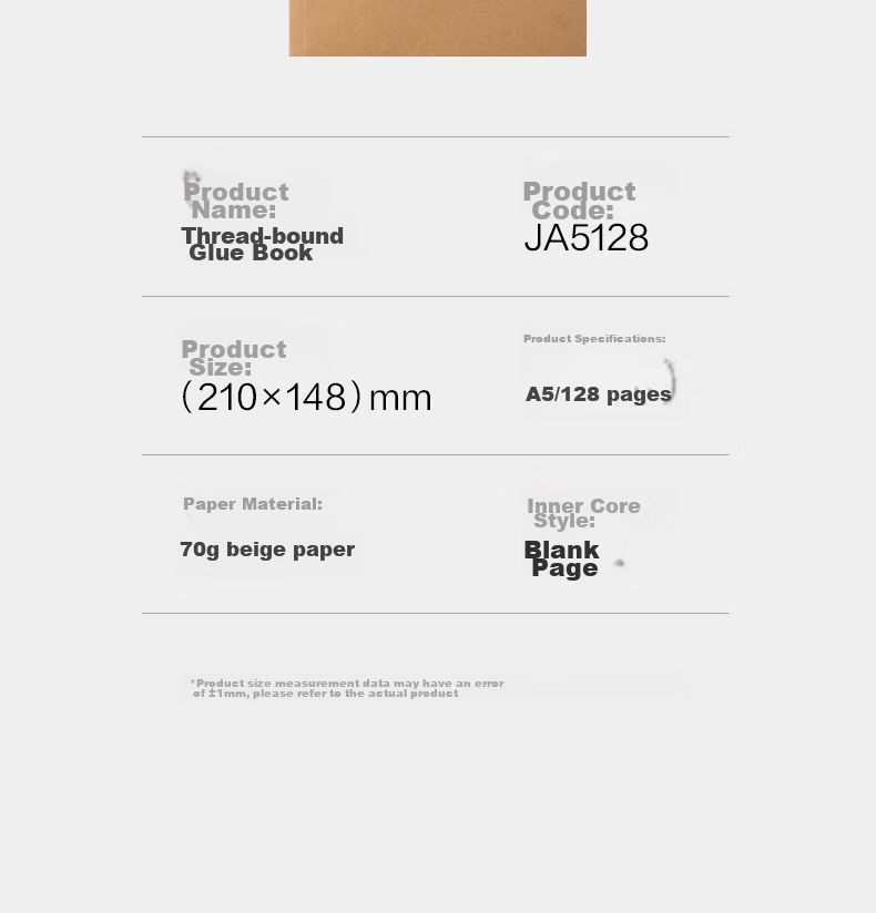 Deli A5/128 Sheets Kraft Paper Blank Wirebound Notebook/Exercise Book/High School And Middle School Draft Notebook JA5128 High School Student Learning Essential 15