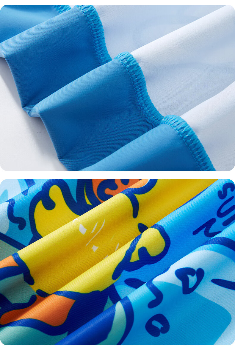 B.Duck Children's Boys Swim Trunks Swimwear Hot Spring Youth Two-Piece Swimsuit Diving Beginner Equipment Set 6