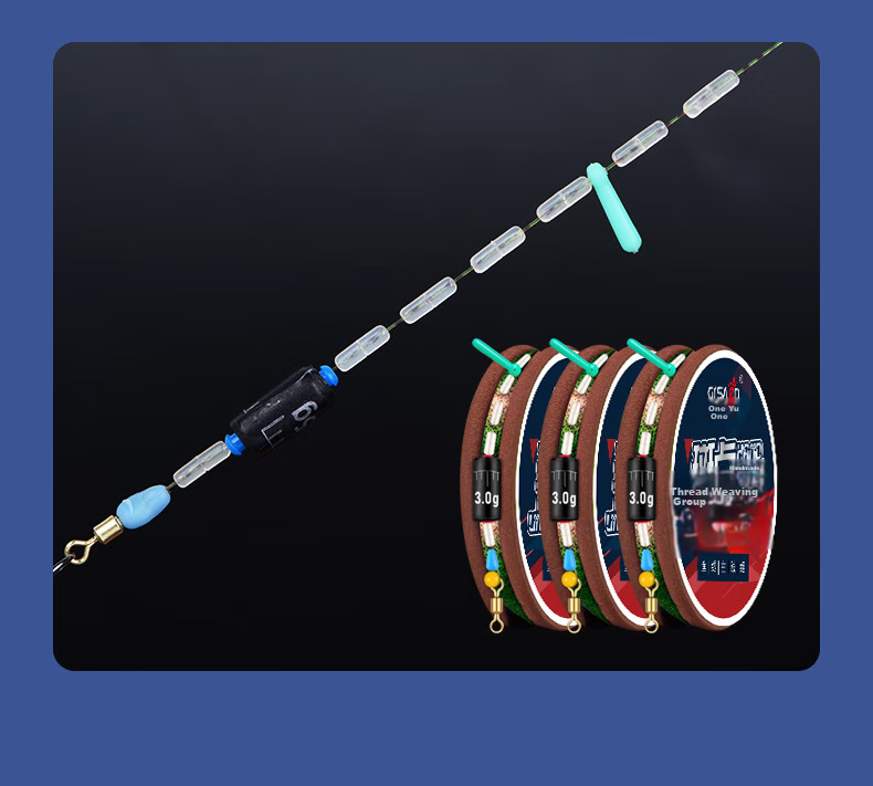 Grsaed Invisible Pre-Tied Main Line for Spotted Line Set And Pole Fishing, Figure-Eight Ring, 7.2m, 3.0#, *5 Rolls 14