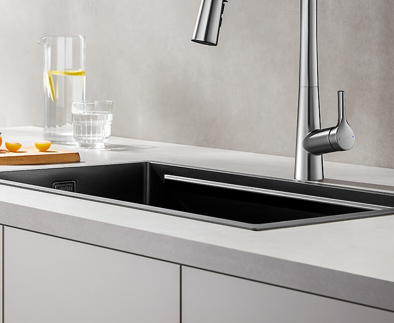 HEGII Kitchen Faucet, Seamless Pull-Out Multifunctional Sink Rotating Hot And Cold Water Tap HMF928-412 6