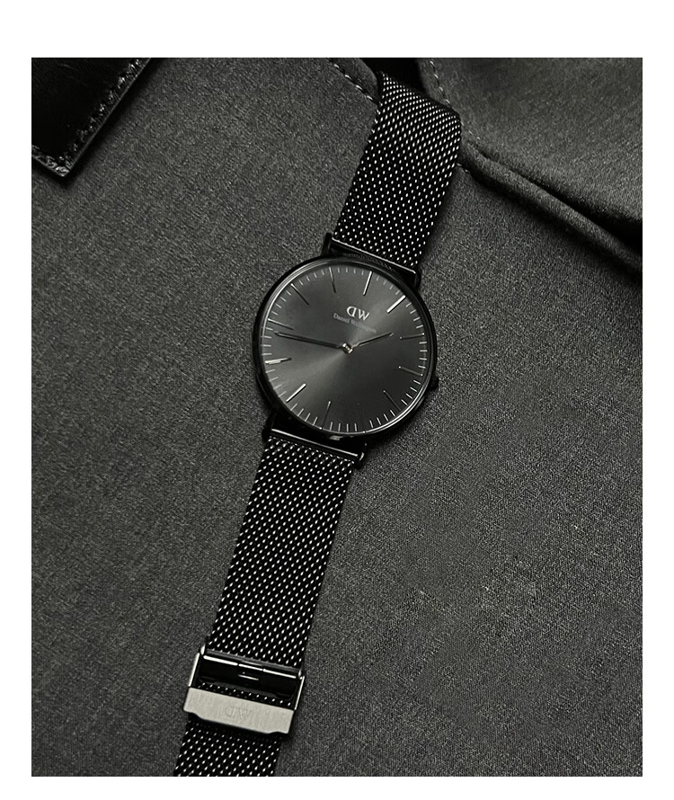 Daniel Wellington DW Men's Phantom Series Quartz Steel Band European and American Wristwatch Gift Box Birthday Present for Boyfriend DW632 3