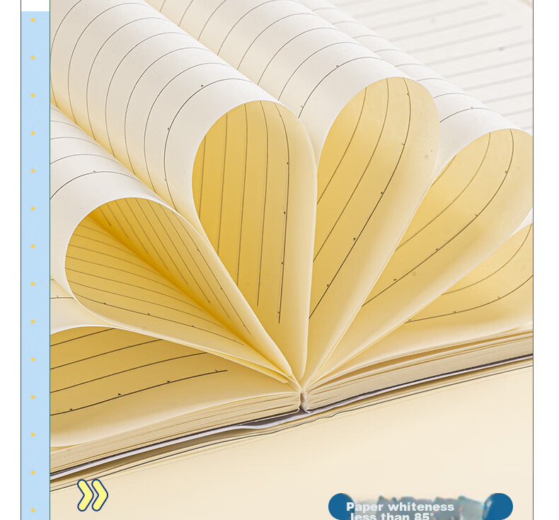 Deli 32K/72 Sheets Kraft Paper Notebook, High-Quality Error Correction Book for Middle School And High School Students, Research Notes, Minimalist T3272 14