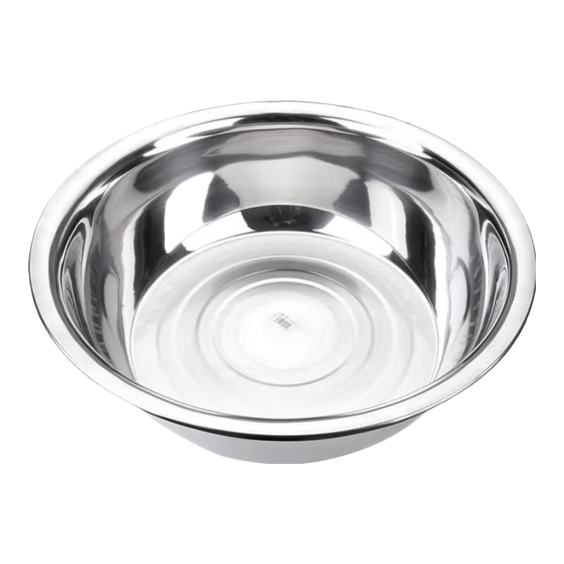 Jinwanfu 304 Stainless Steel Soup Bowl Commercial Vegetable Washing Bowl Dough Mixing Bowl Egg Beating Bowl Kitchen Cooking Bowl 16cm