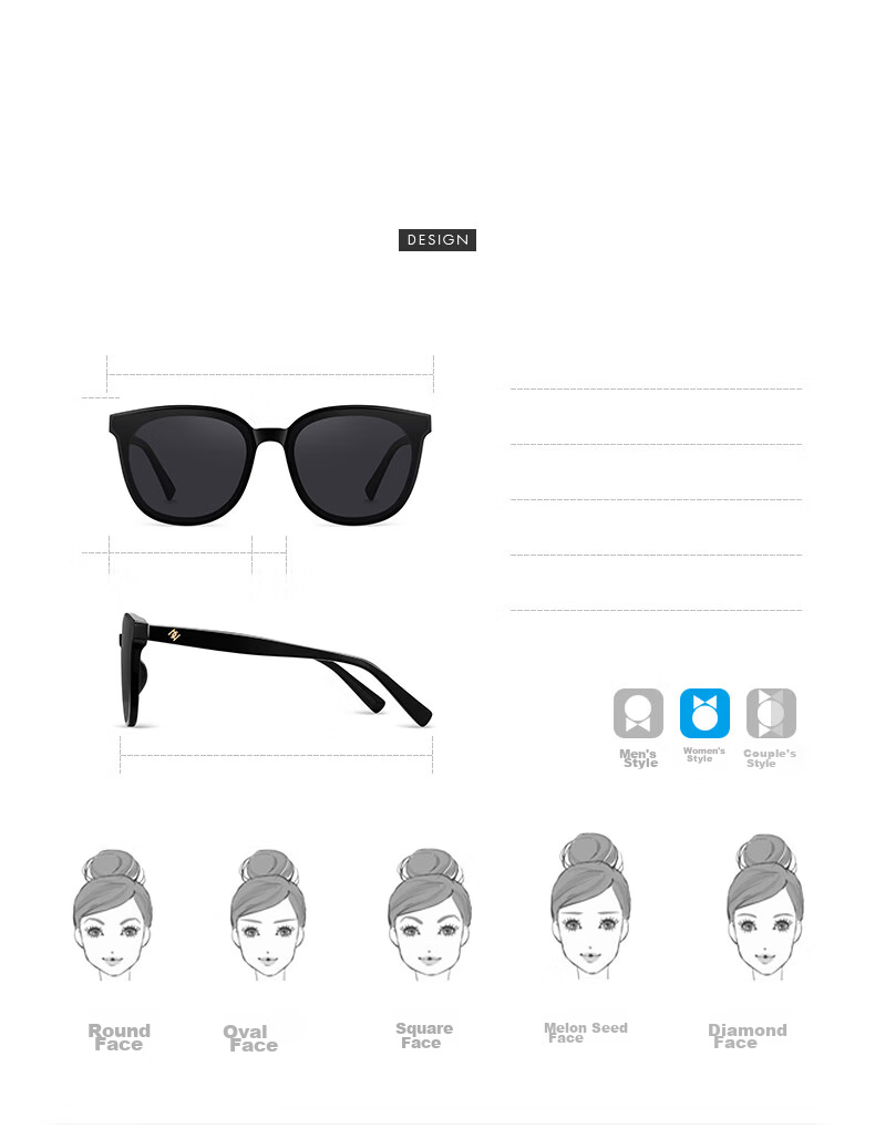 HELEN KELLER Sunglasses for Women, High-End Polarized Sunglasses, Driving-Specific UV Protection And Sun Protection Glasses, New Model 14