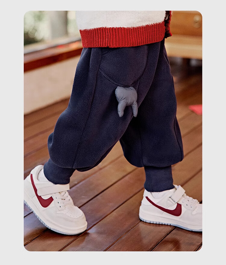 Ciciibear Baby Sweatpants, Fleece-Lined And Thickened Winter Style, Boys' Pants, Children's Sports Pants, Kids' Clothing, 2024 Warm Winter Seaso 13