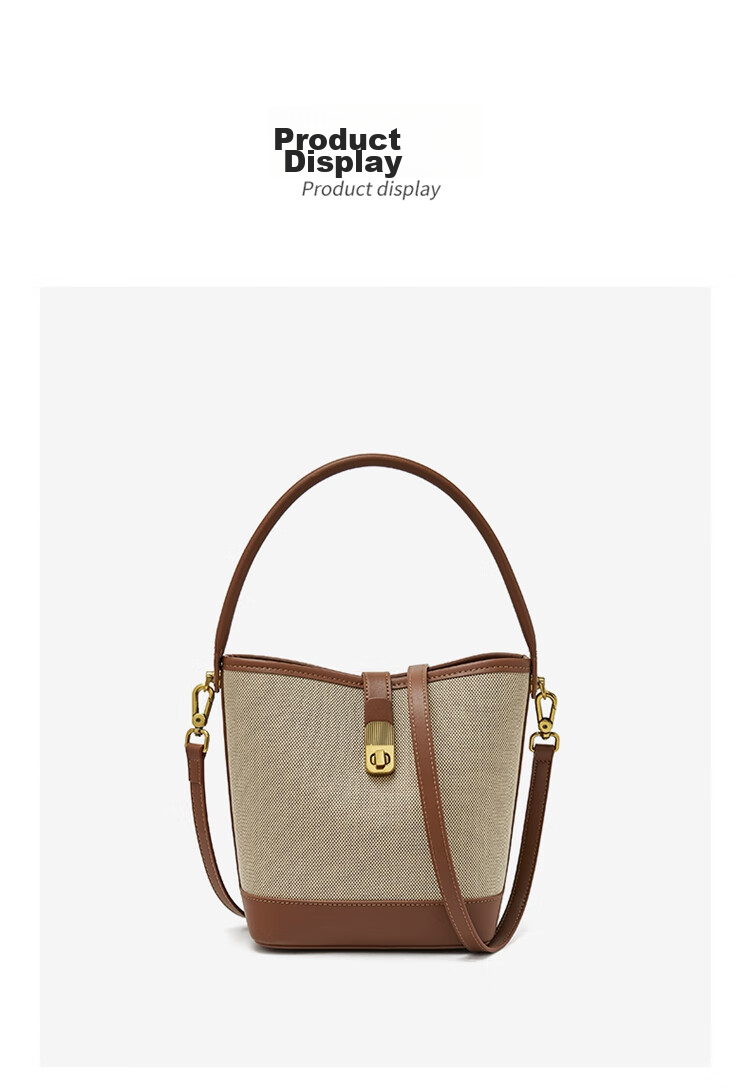 FOXER Women's Handbag, Large Capacity Bucket Bag, Tote Bag, Shoulder Crossbody Bag, Light Luxury Valentine's Day Gift 15