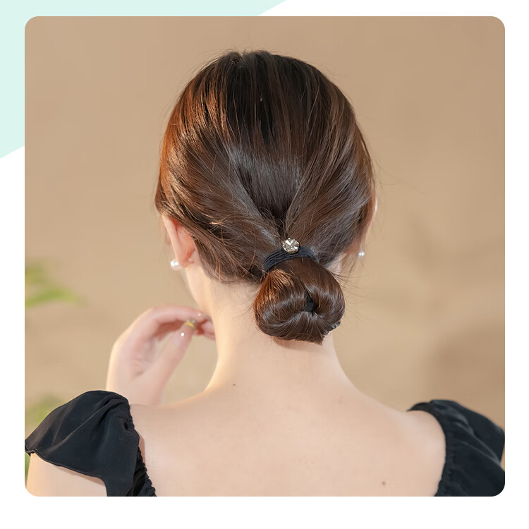 CHIMERA 3-Piece Hair Ties, Scrunchies, Elastic Bands for Ponytails And Buns, High-End Hair Accessories, Mid-Autumn Festival Gift 9