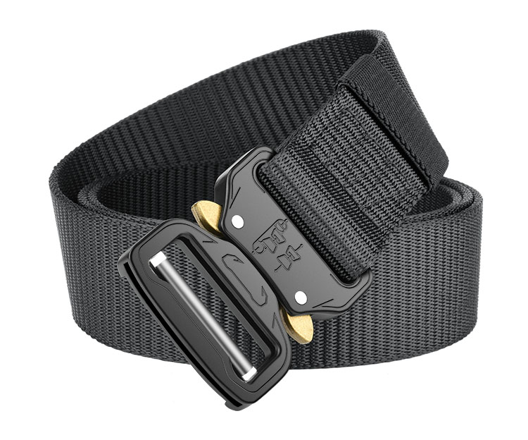 JEVI Men's Leather Belt, Outdoor Canvas Tactical Multi-Functional Training Waistband, Military Enthusiast Tactical Equipment, Nylon Trouser Belt 4