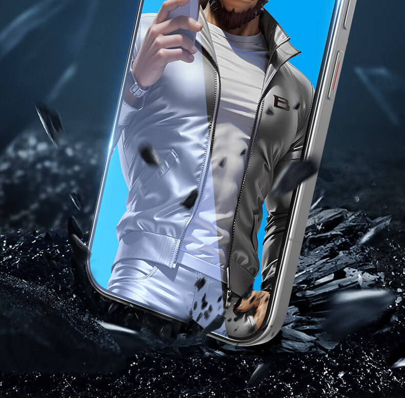 BLUEO Screen Protector for Honor Magic V6 - Tempered Glass, HD Anti-Static, Drop-Resistant, Dust-Free Film 3