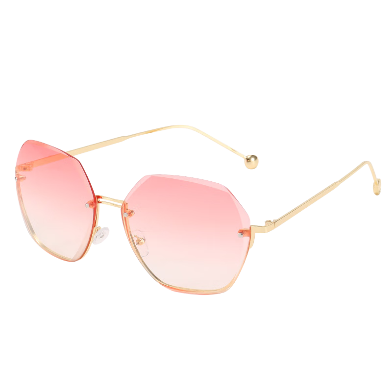 LESCA LUNETIER Trendy Women's Internet Celebrity UV Protection Sunglasses Gradient Blue for Qixi Festival And Father's Day