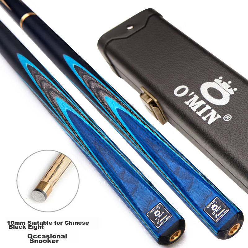 Aomi New Generation Gunman Pool Cue, Black Eight Small Tip, Black 8 Chinese Eight-Ball, 16-Color Medium Tip, Billiard Cue, Score-Chasing, 10mm